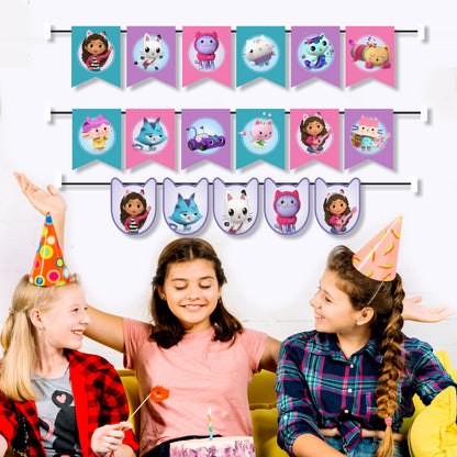 Gabby’s Dollhouse Theme Character Bunting My Store