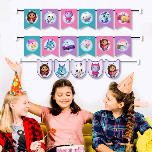Gabby’s Dollhouse Theme Character Bunting