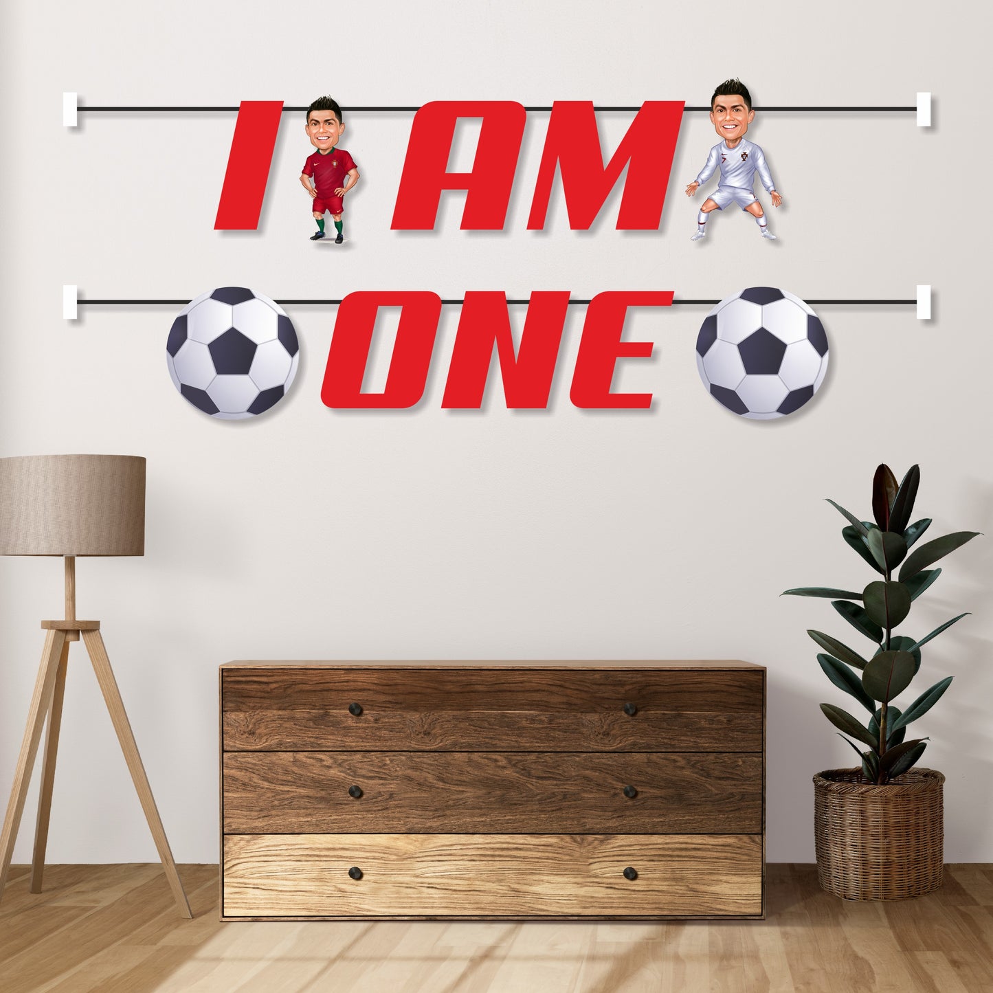 Football Theme Age Bunting