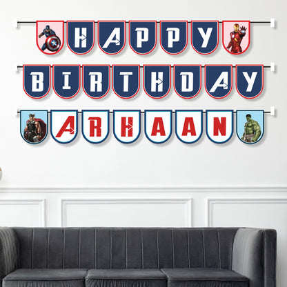 Avengers Theme Personalized Bunting