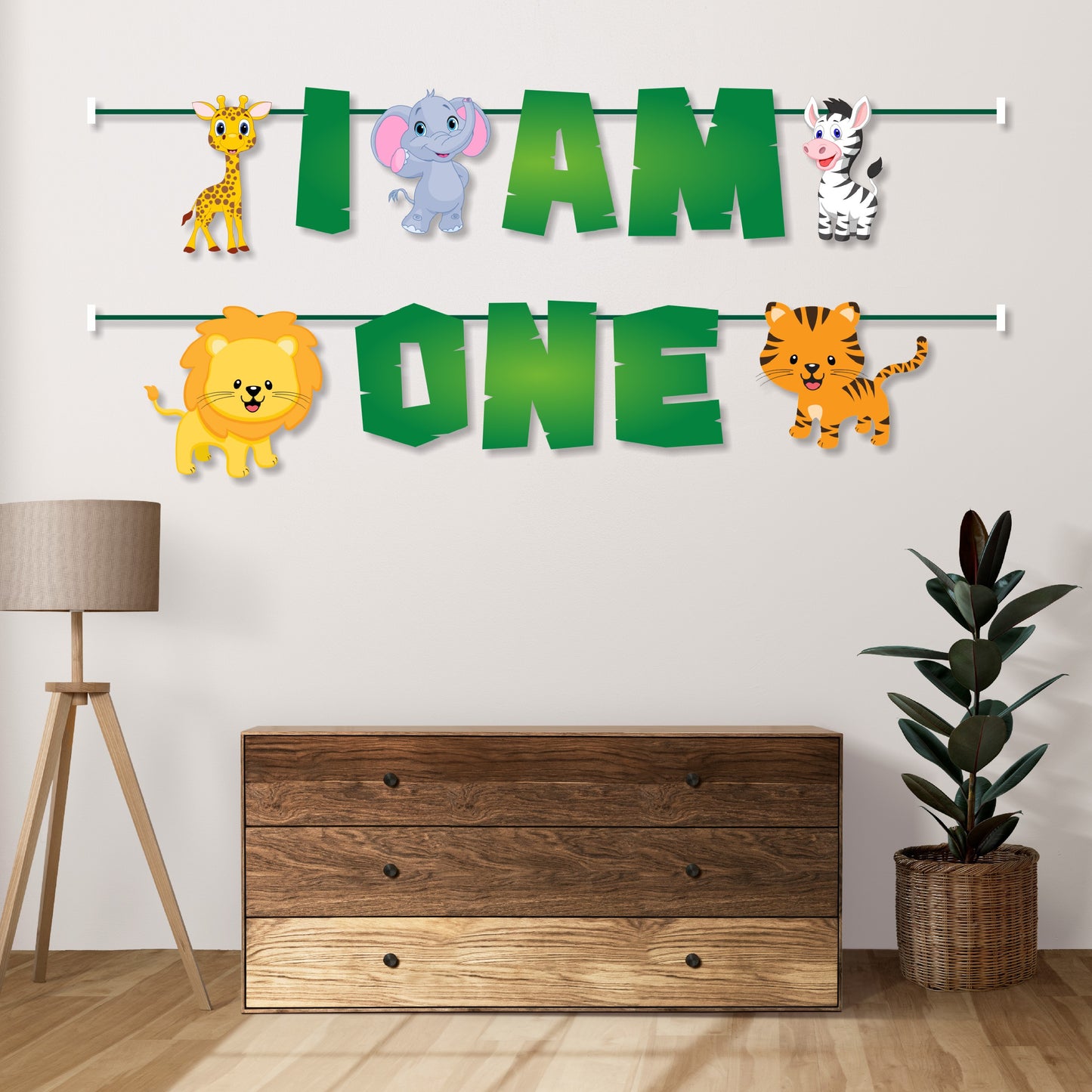 Jungle Theme Age Bunting