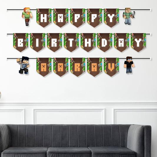 Minecraft Theme Classic Bunting