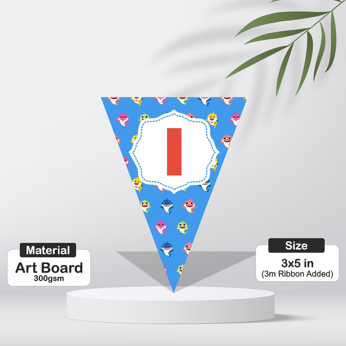 Baby Shark Theme Age Bunting