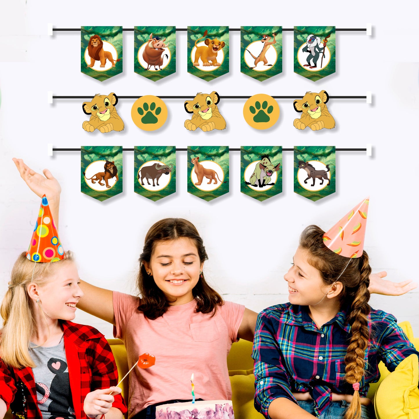 Lion King Theme Character Bunting