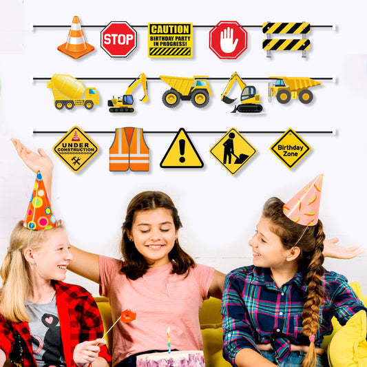 Construction Theme Character Bunting