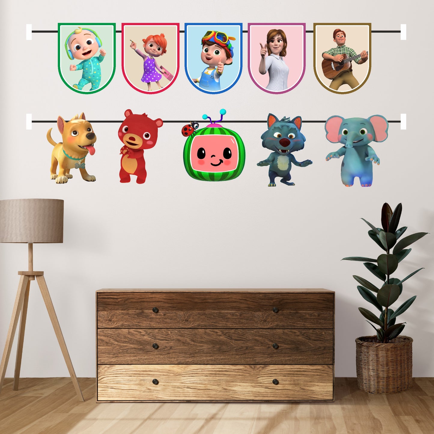 Cocomelon Theme Character Bunting