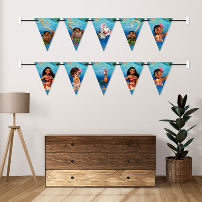 Moana Theme Character Bunting My Store