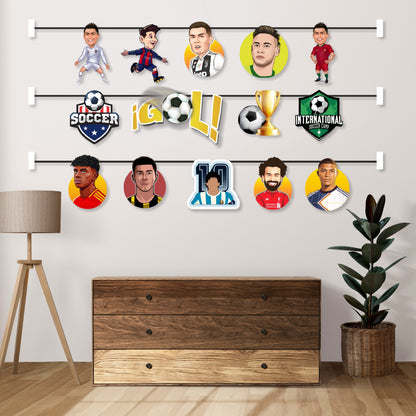 Football Theme Character Bunting My Store