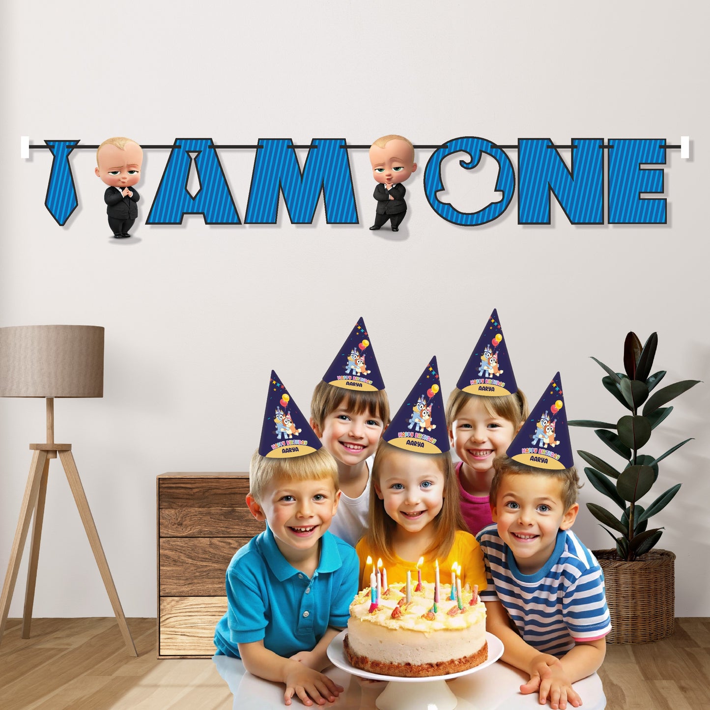 Boss Baby Theme Age Bunting