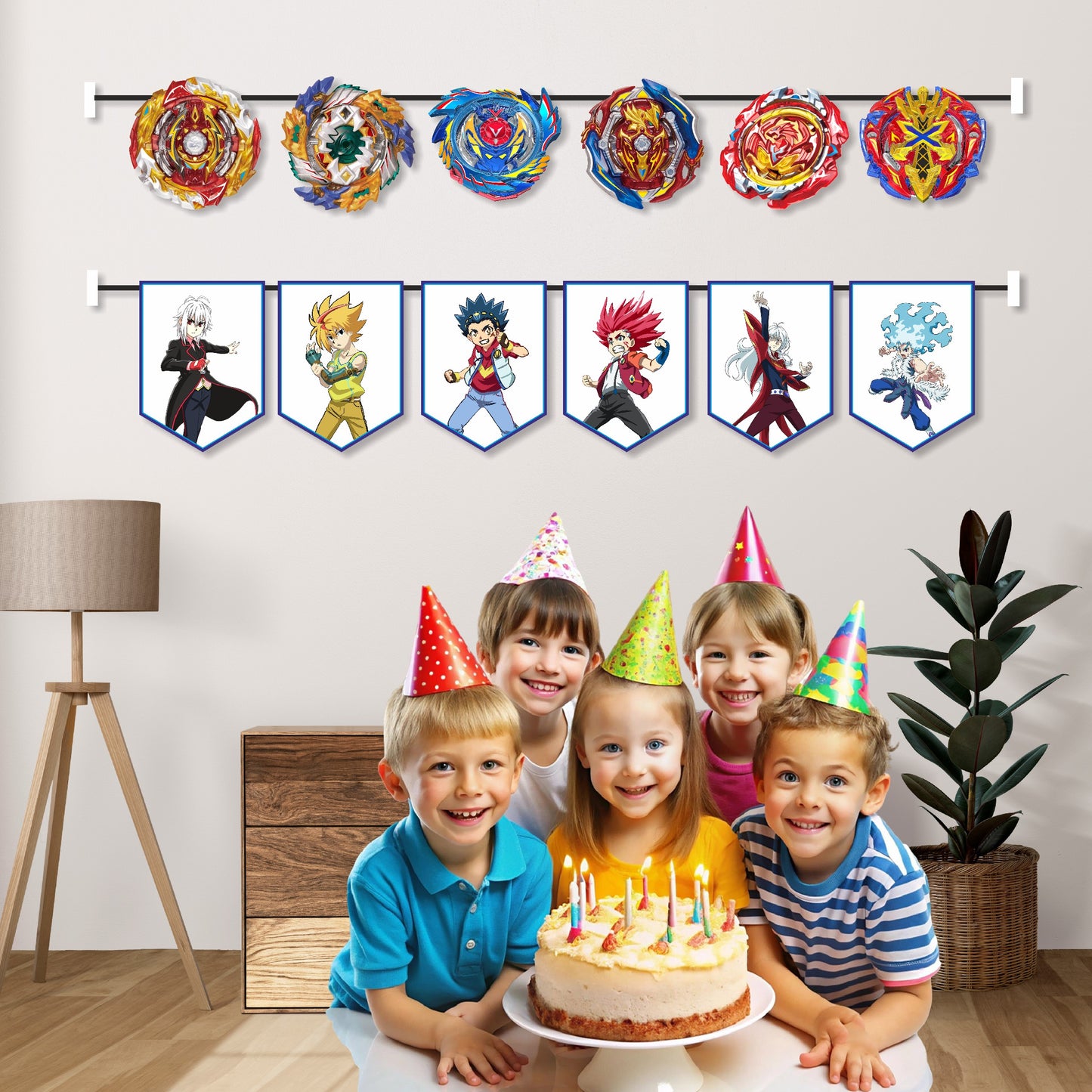 Beyblade Theme Character Bunting