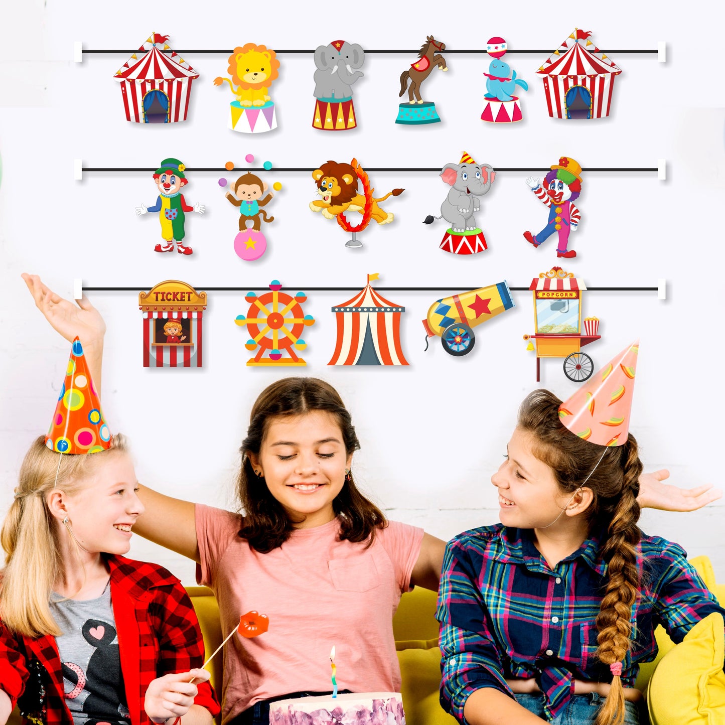 Carnival Theme Character Bunting