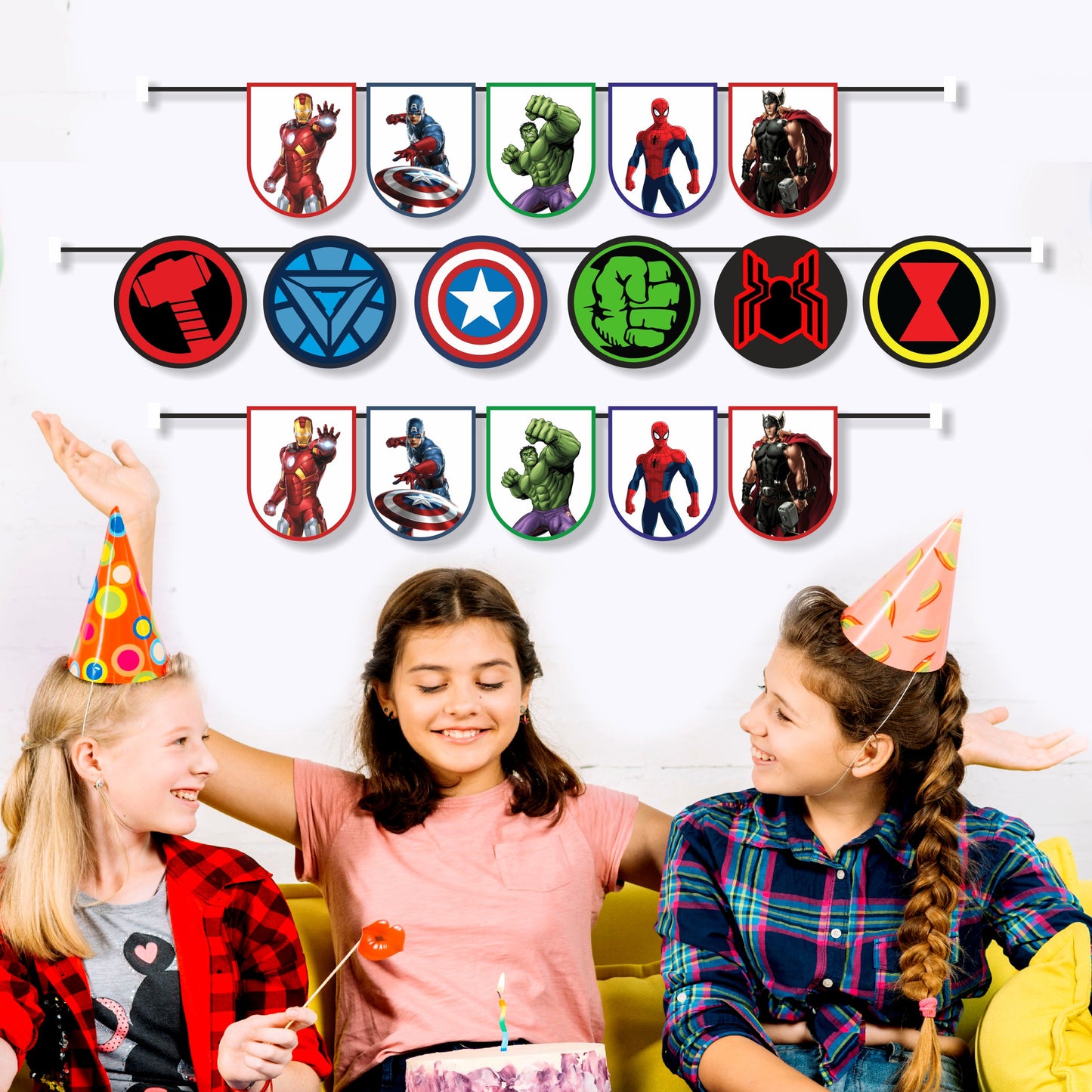 Avengers Theme Character Bunting