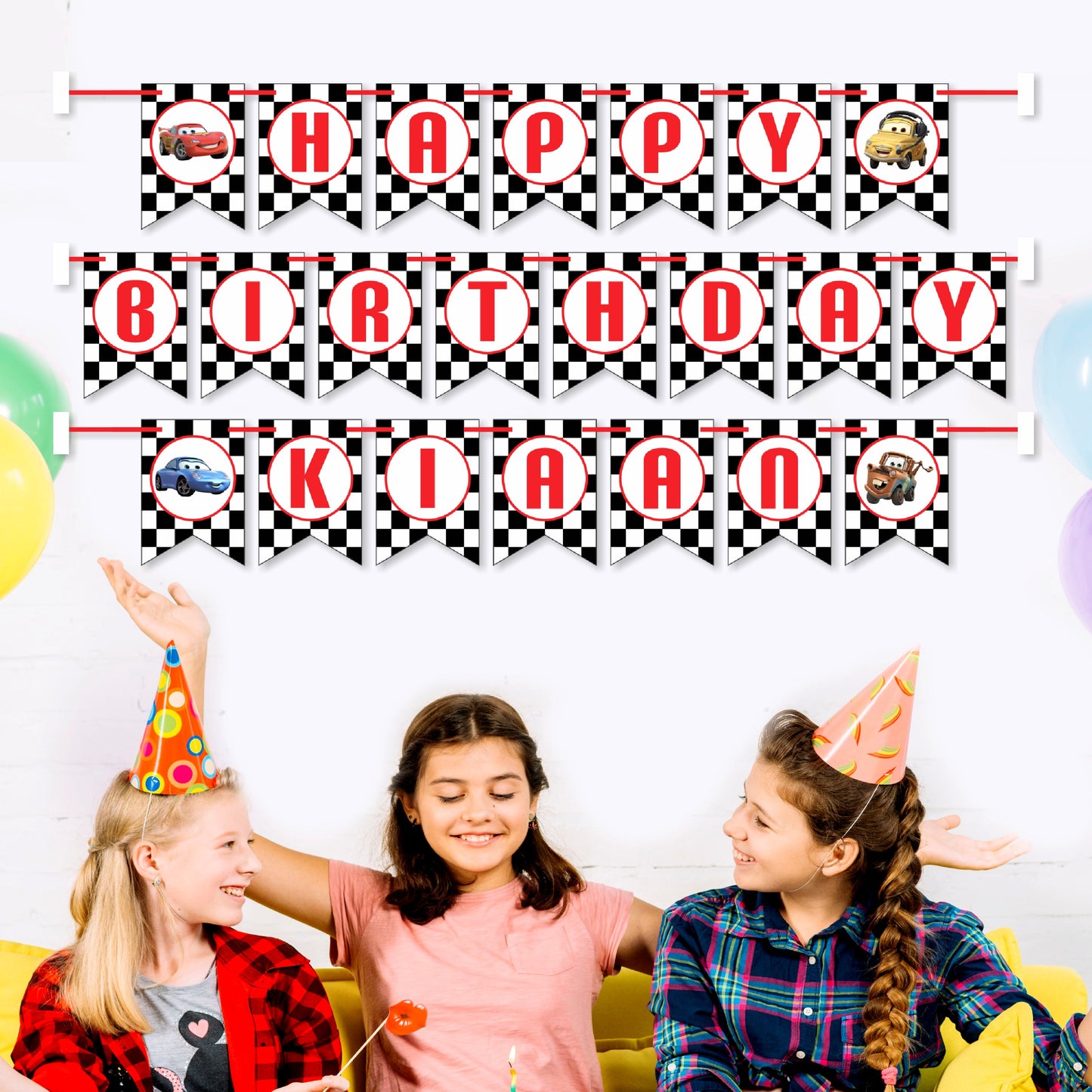 McQeen Car Theme Bunting