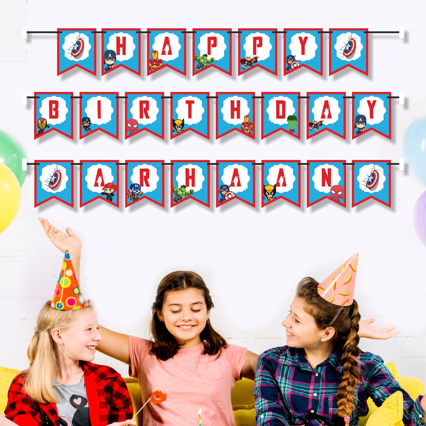 Avengers Theme Customized Bunting