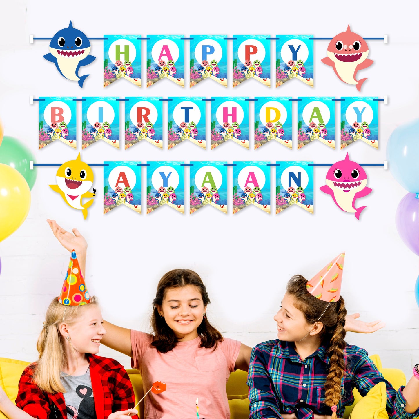 Baby Shark Theme Bunting