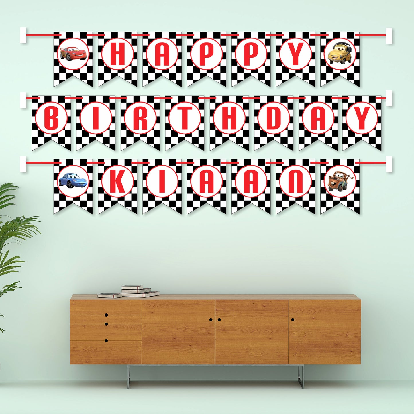 McQeen Car Theme Bunting