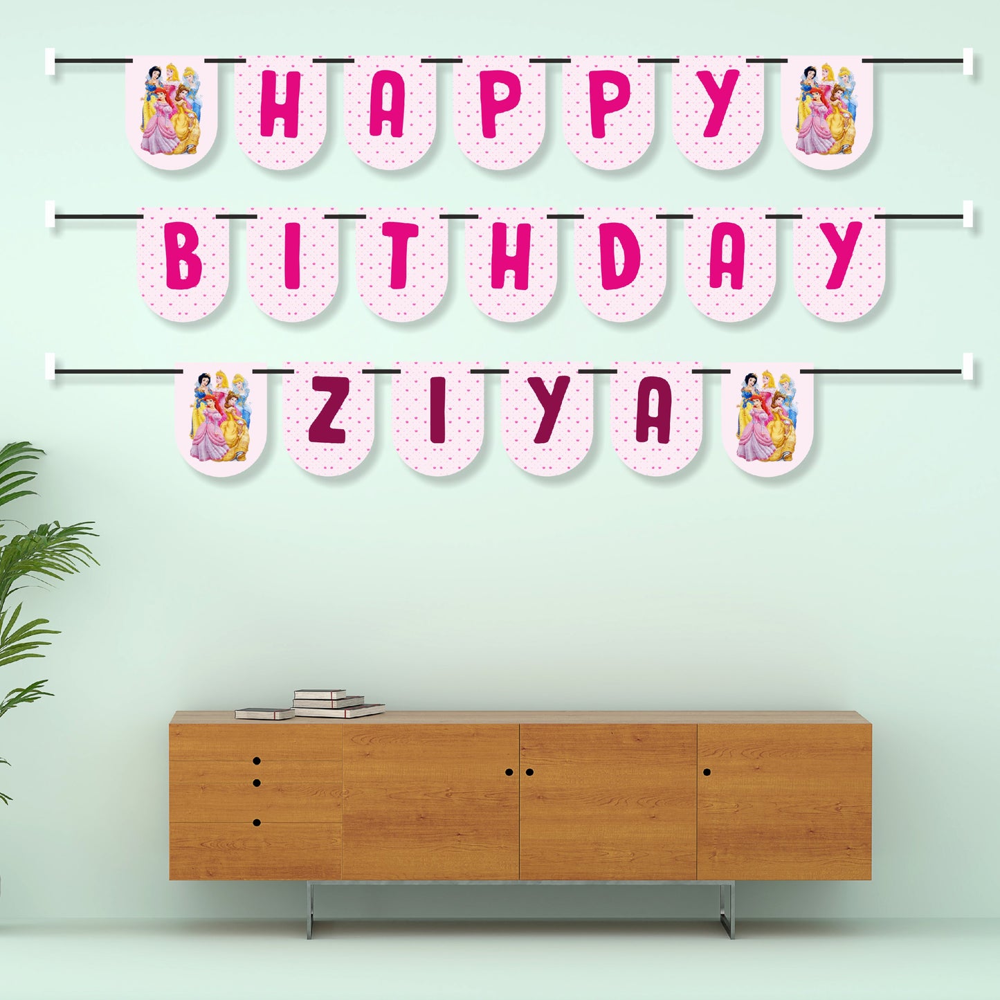 Princess Theme Personalized Bunting