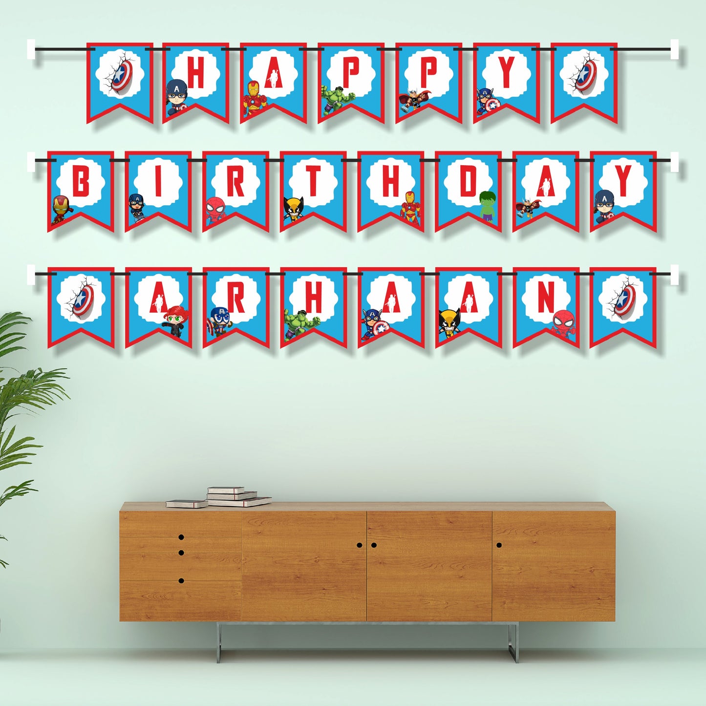 Avengers Theme Customized Bunting