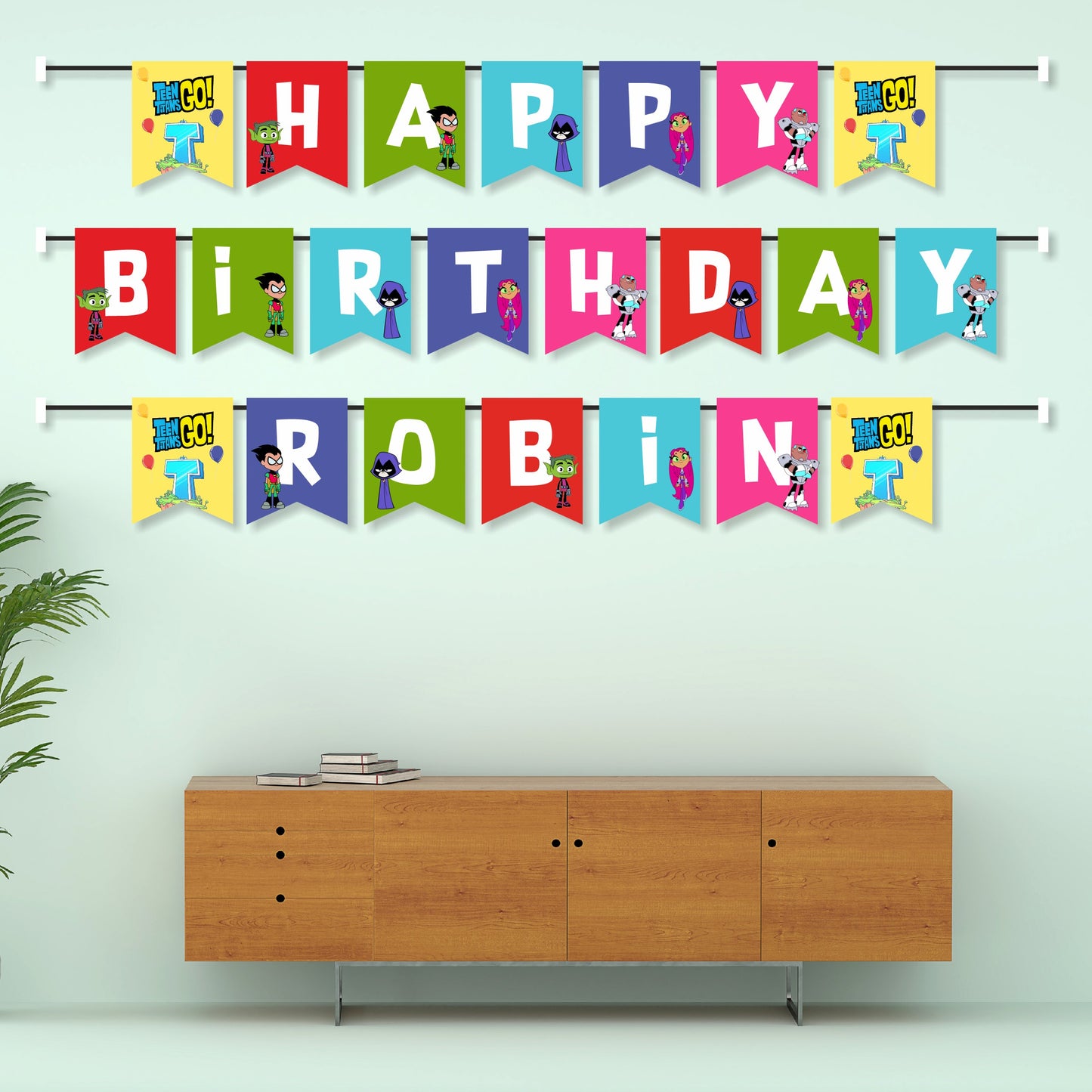 Teen Titans Theme Bunting