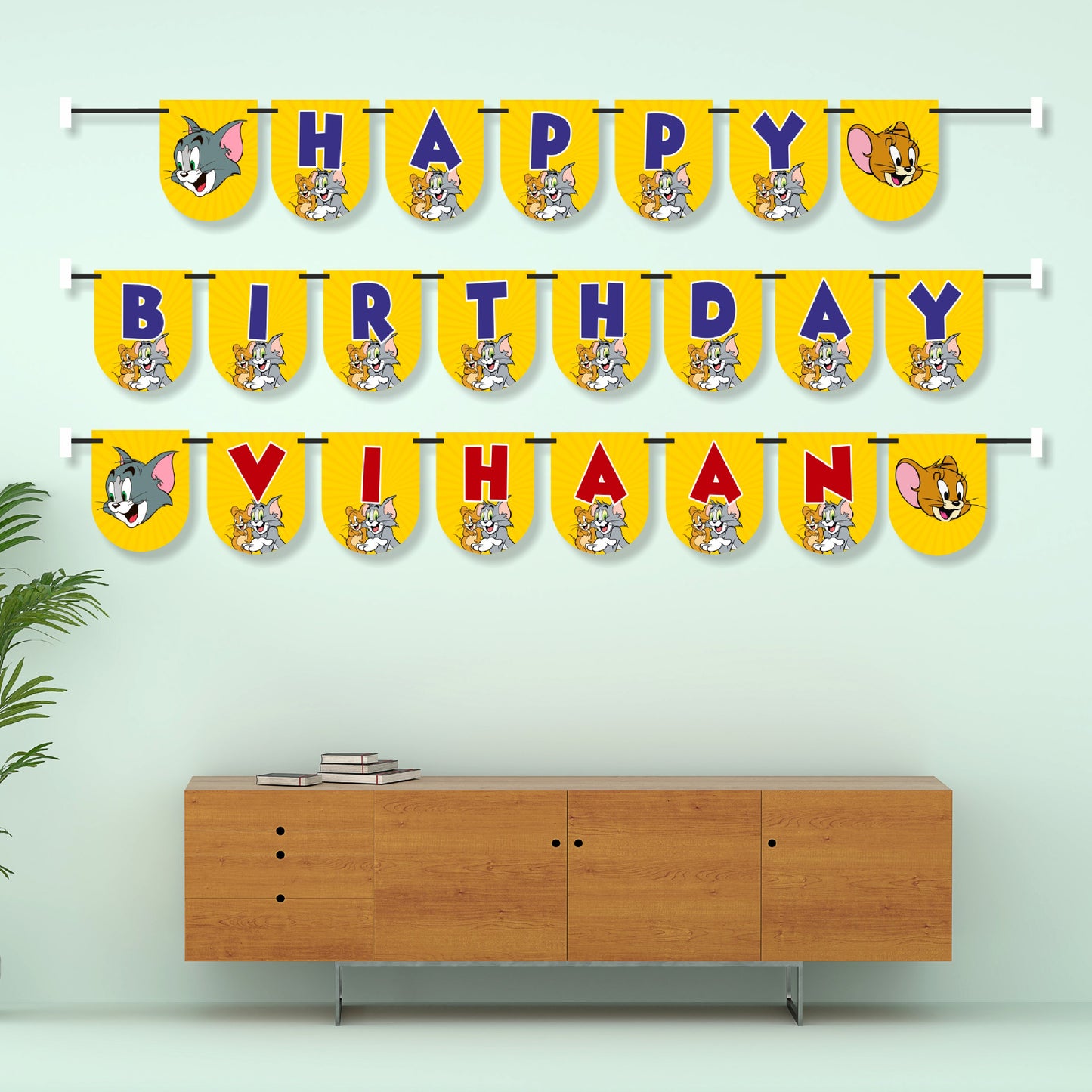 Tom & Jerry Theme Bunting