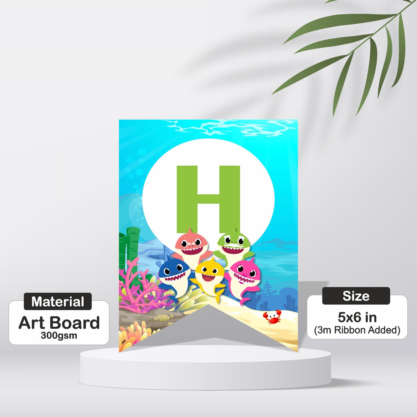 Baby Shark Theme Bunting