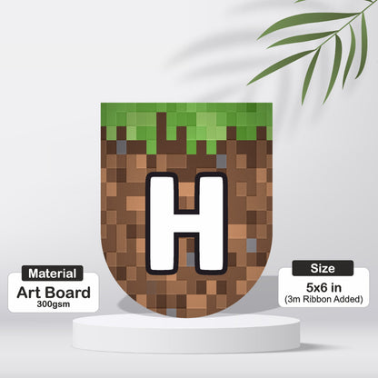 Minecraft Theme Personalized Bunting
