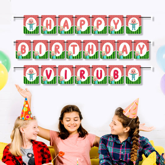 Cocomelon Theme Customized Bunting