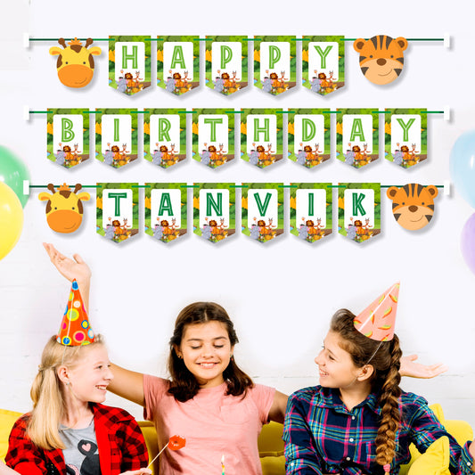 Jungle Theme Customized Bunting
