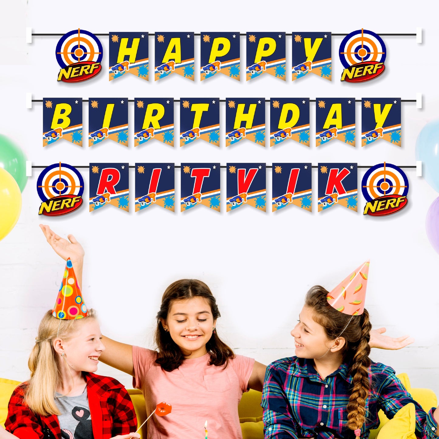 Nerf Gun Theme Bunting