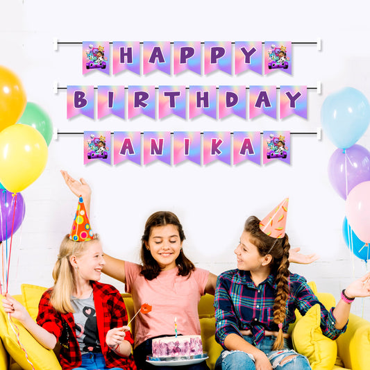 Gabby’s Dollhouse Theme Customized Bunting