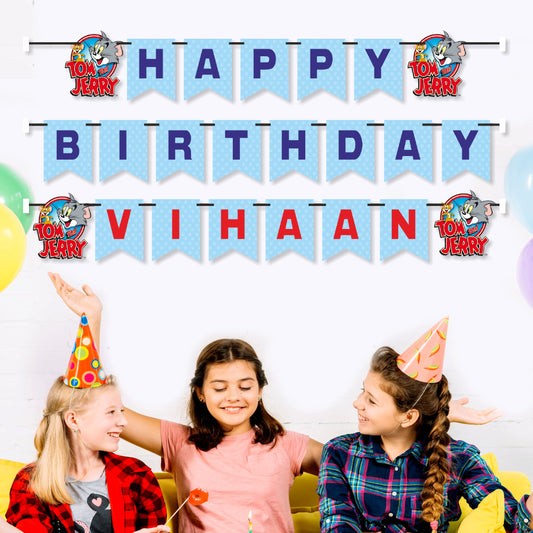 Tom & Jerry Theme Personalized Bunting