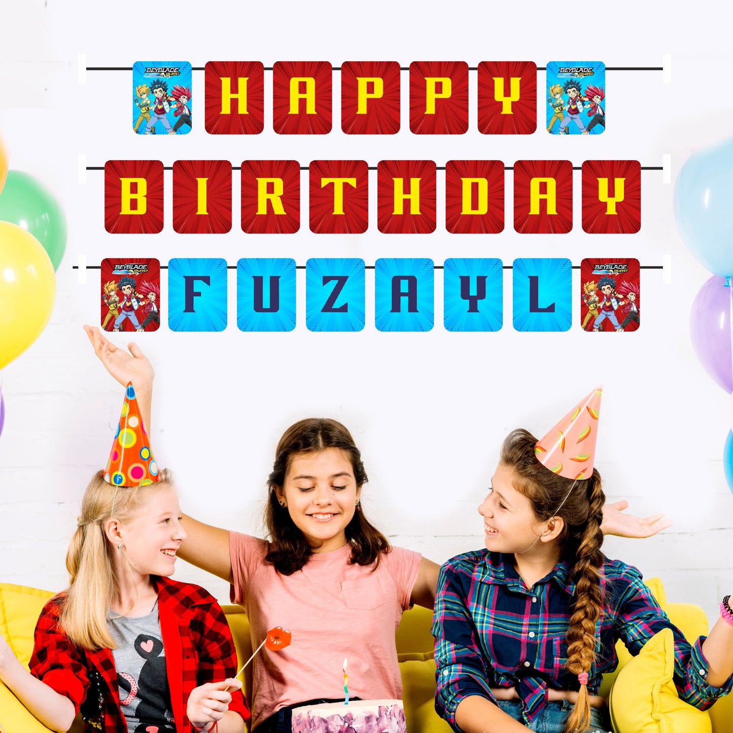 Beyblade Theme Personalized Bunting