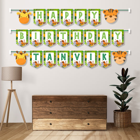 Jungle Theme Customized Bunting