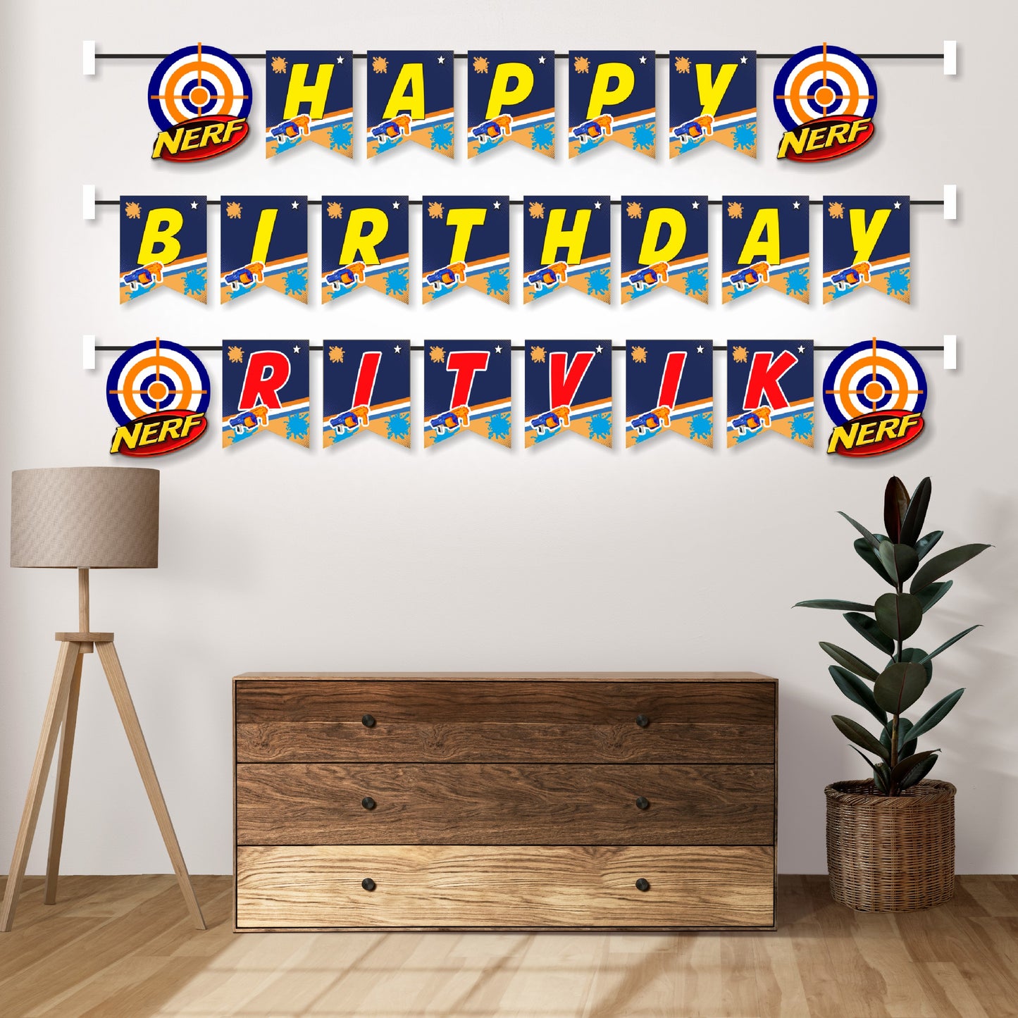 Nerf Gun Theme Bunting
