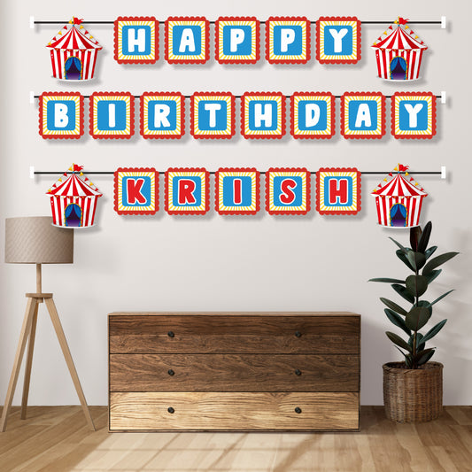 Carnival Theme Personalized Bunting