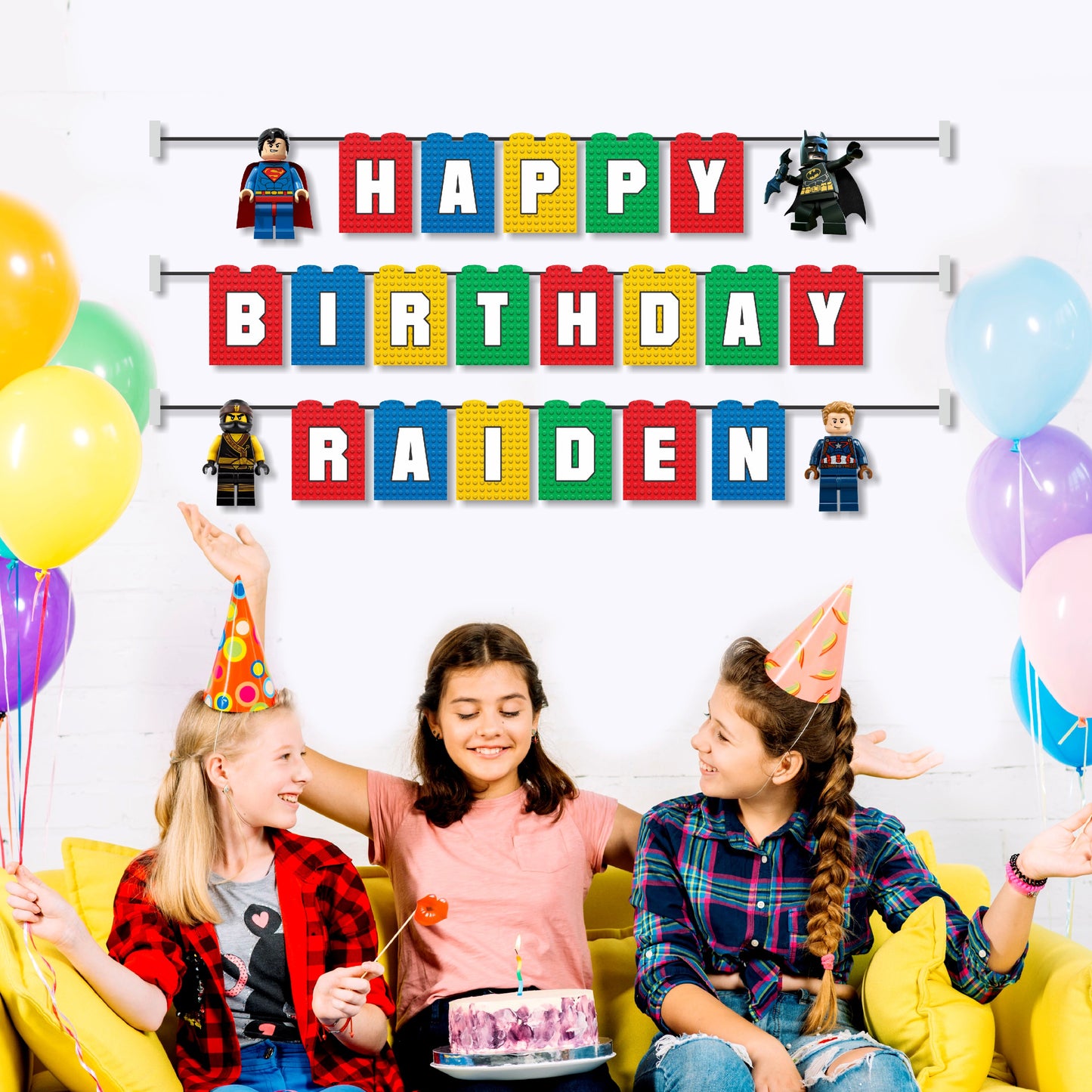 Lego Theme Customized Bunting