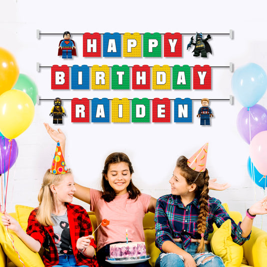 Lego Theme Customized Bunting