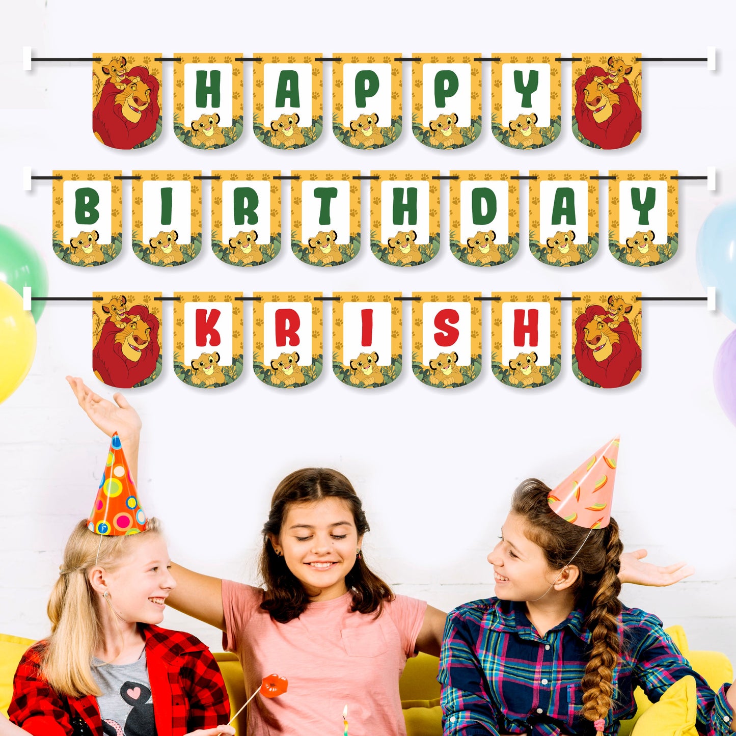 Lion King Theme Customized Bunting