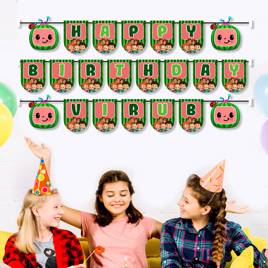 Cocomelon Theme Personalized Bunting