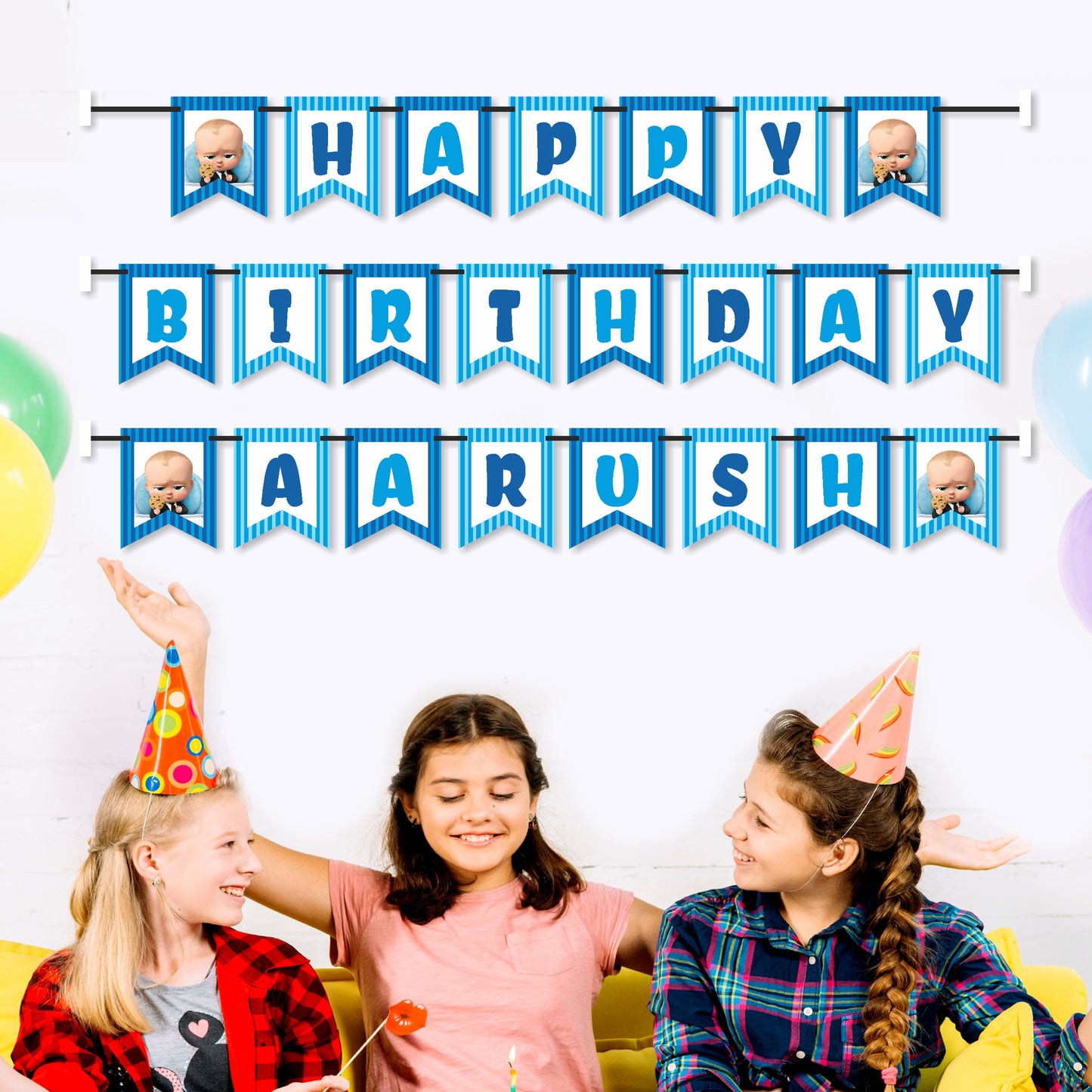 Boss Baby Theme Customized Bunting