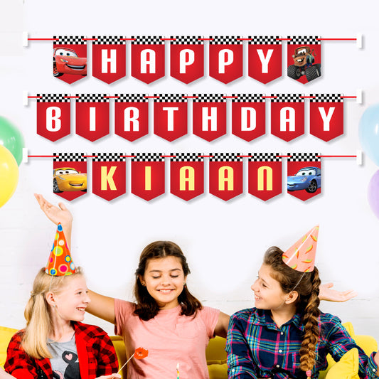 McQeen Car Theme Customized Bunting