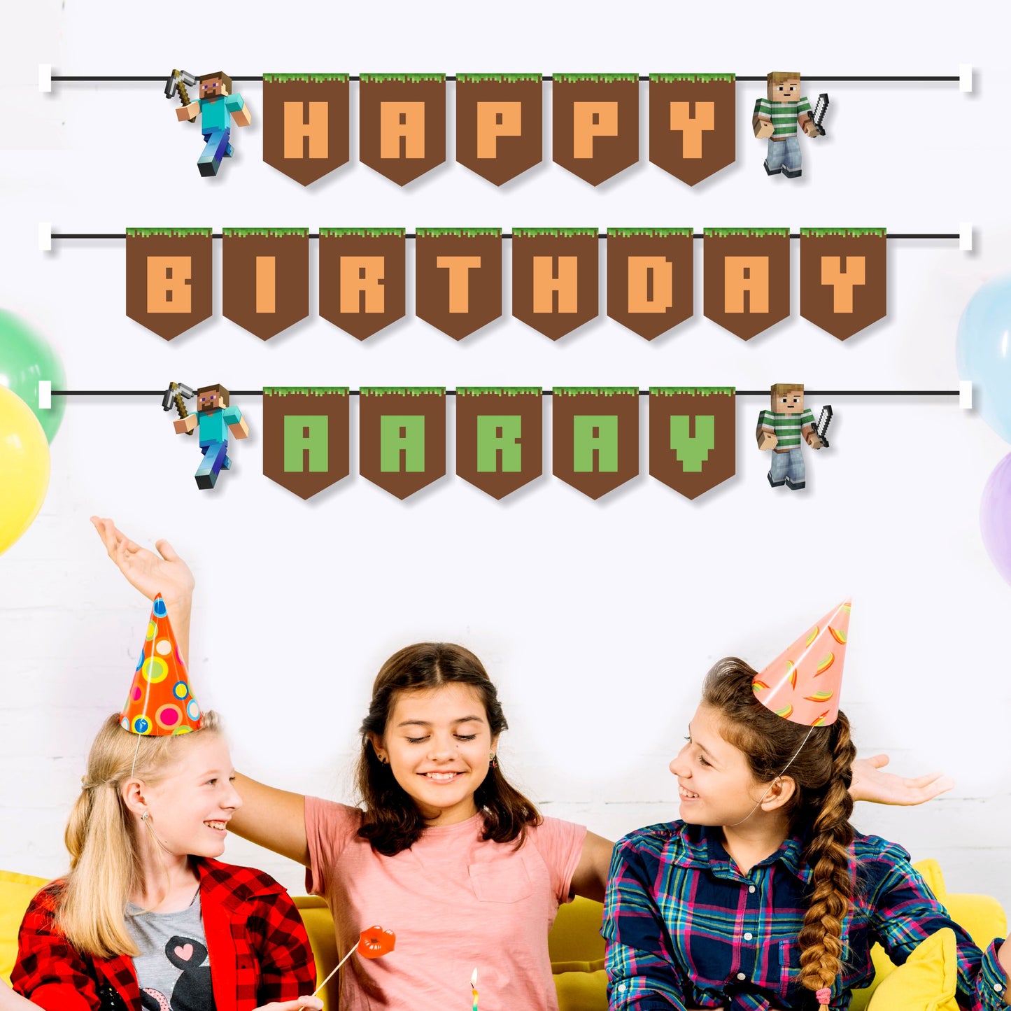 Minecraft Theme Bunting