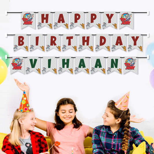 Tom & Jerry Theme Customized Bunting