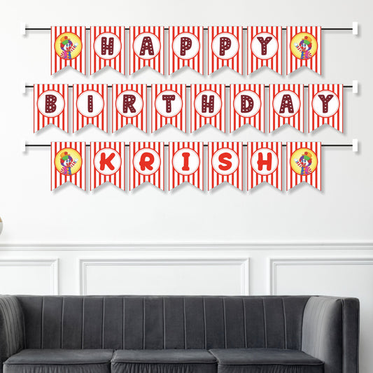 Carnival Theme Customized Bunting