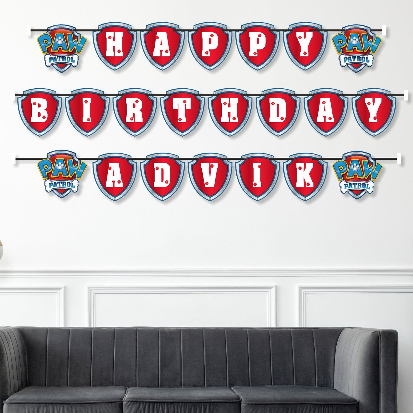 Paw Patrol Theme Customized Bunting