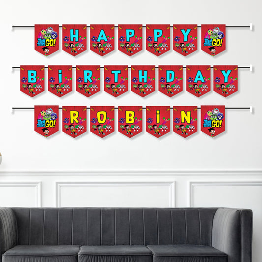 Teen Titans Theme Customized Bunting