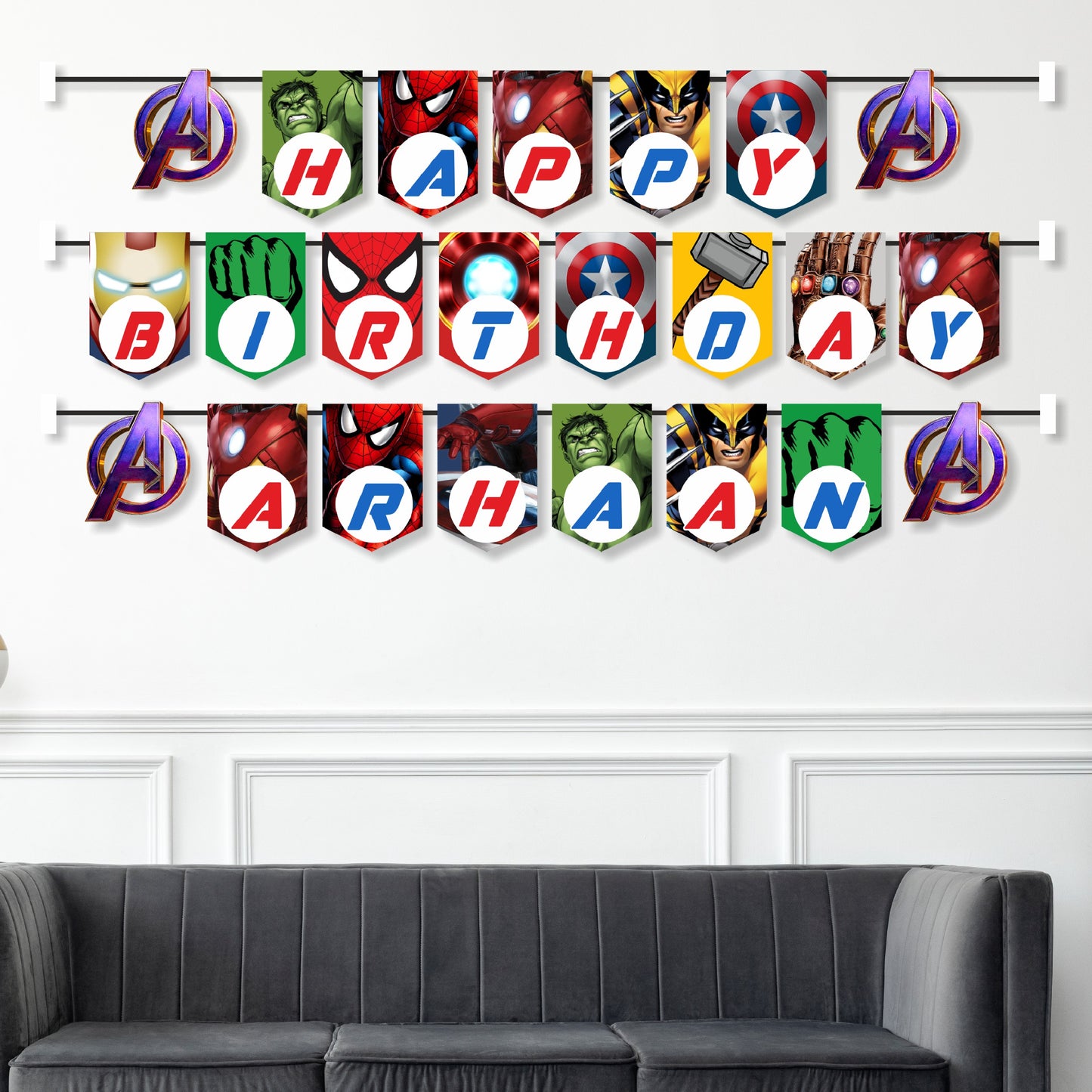 Avengers Theme Bunting