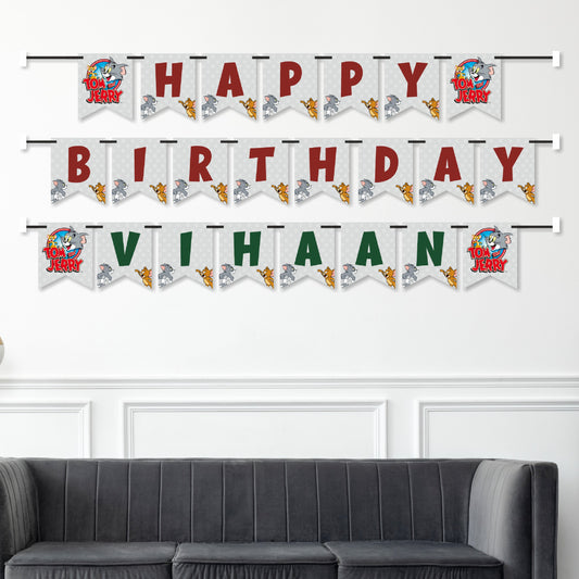 Tom & Jerry Theme Customized Bunting