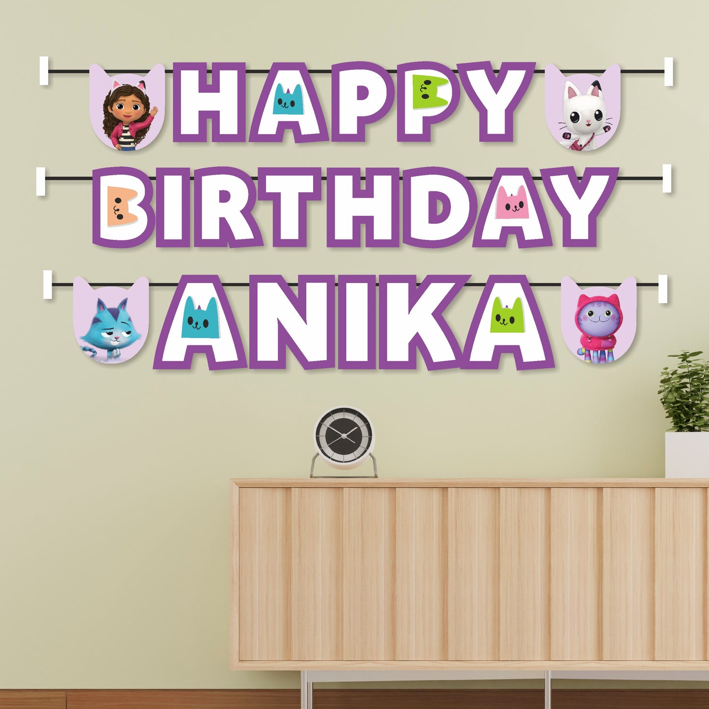 Gabby’s Dollhouse Theme Bunting