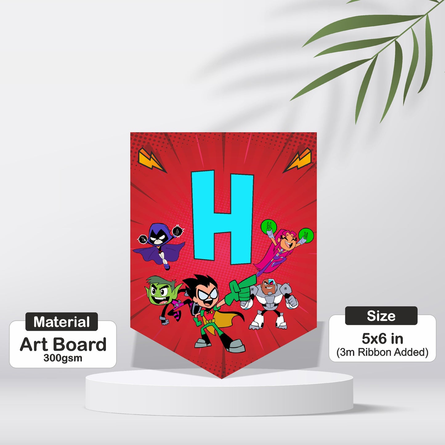 Teen Titans Theme Customized Bunting